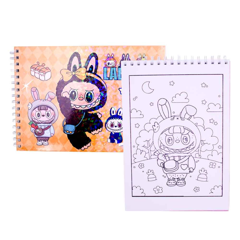 Labubu fantasia para pintar