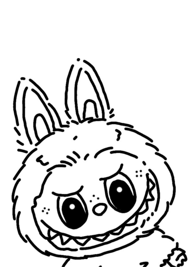 labubu desenho para colorir