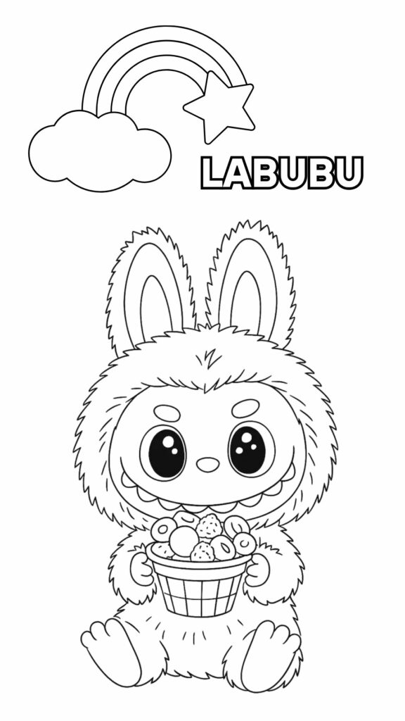 labubu desenho para colorir