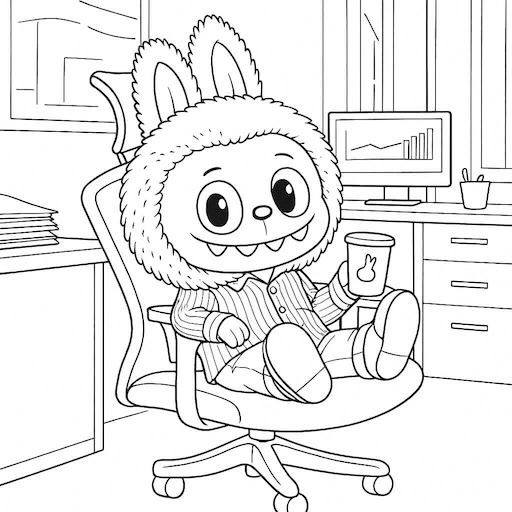 preço livro labubu para colorir