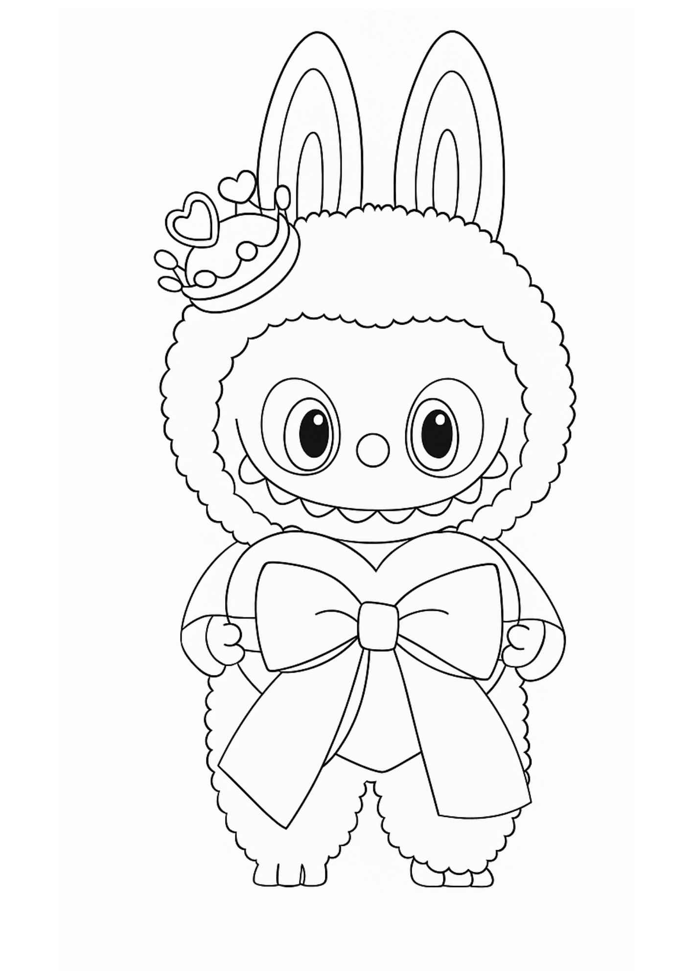 como colorir labubu estilo bobbie goods