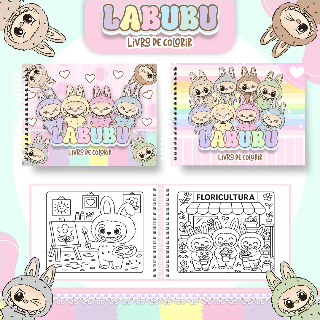 melhores desenhos do labubu para imprimir