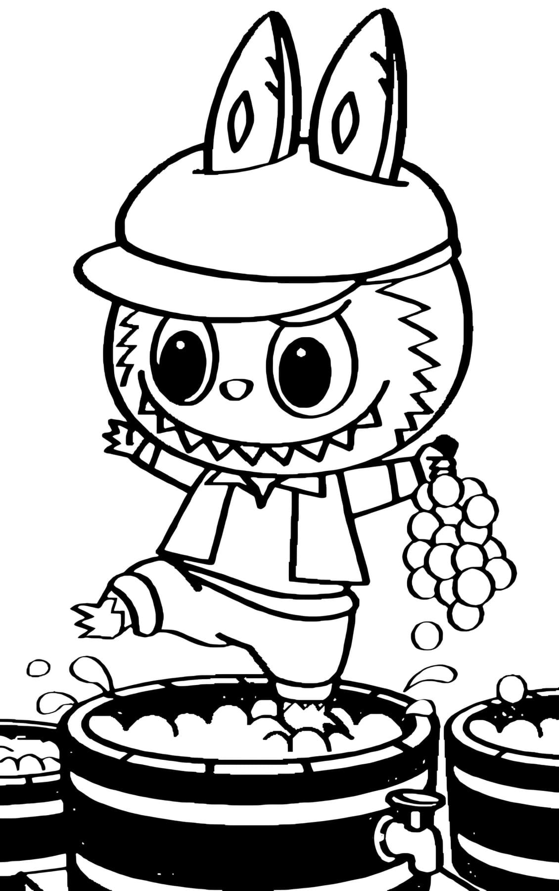 Labubu desenho para imprimir