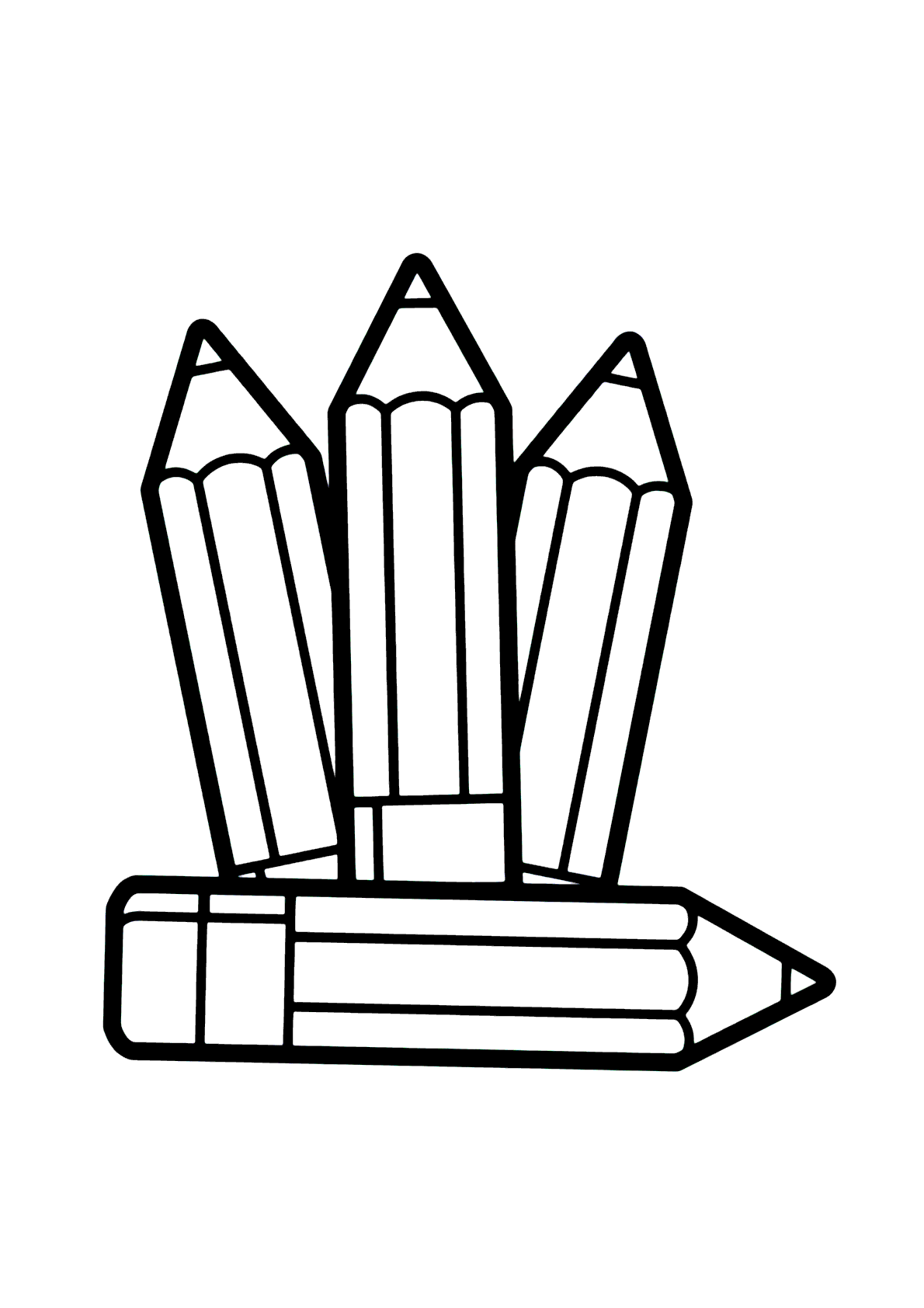 desenho de lápis para colorir