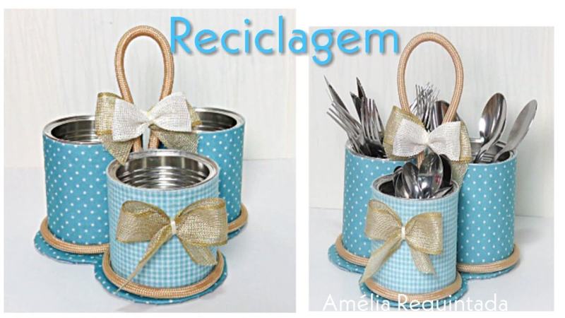 lata de leite decorada vs lata de alumínio decorada