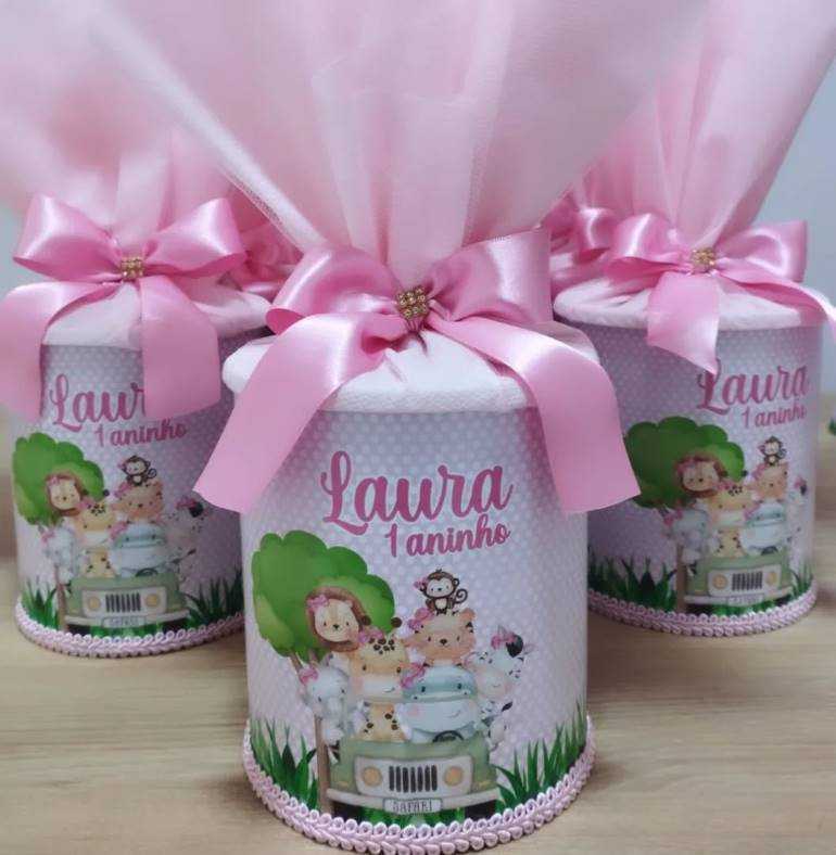 ideias de latas de leite decoradas para festas infantis