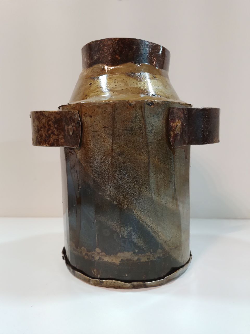 latao de leite antigo decorado