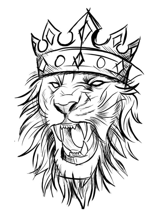 leao para colorir