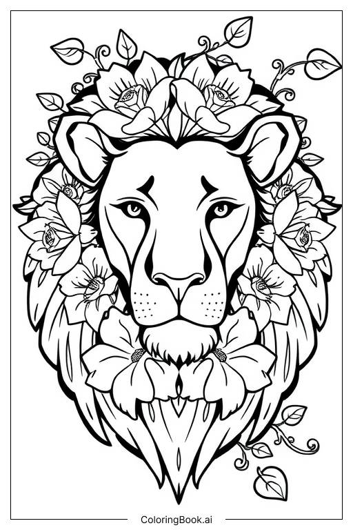 melhores desenhos de leao para colorir