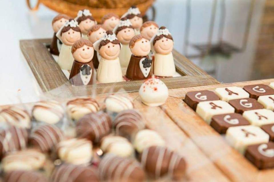 lembrança com bombom