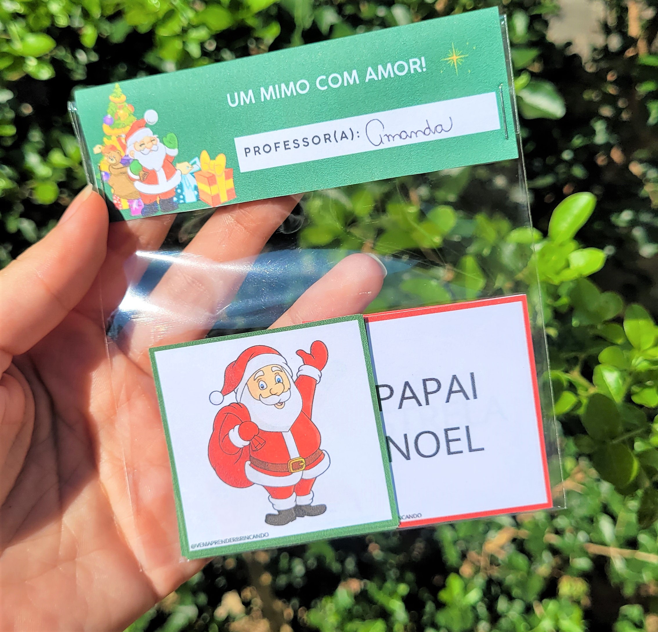 lembrancinha de natal para alunos personalizada