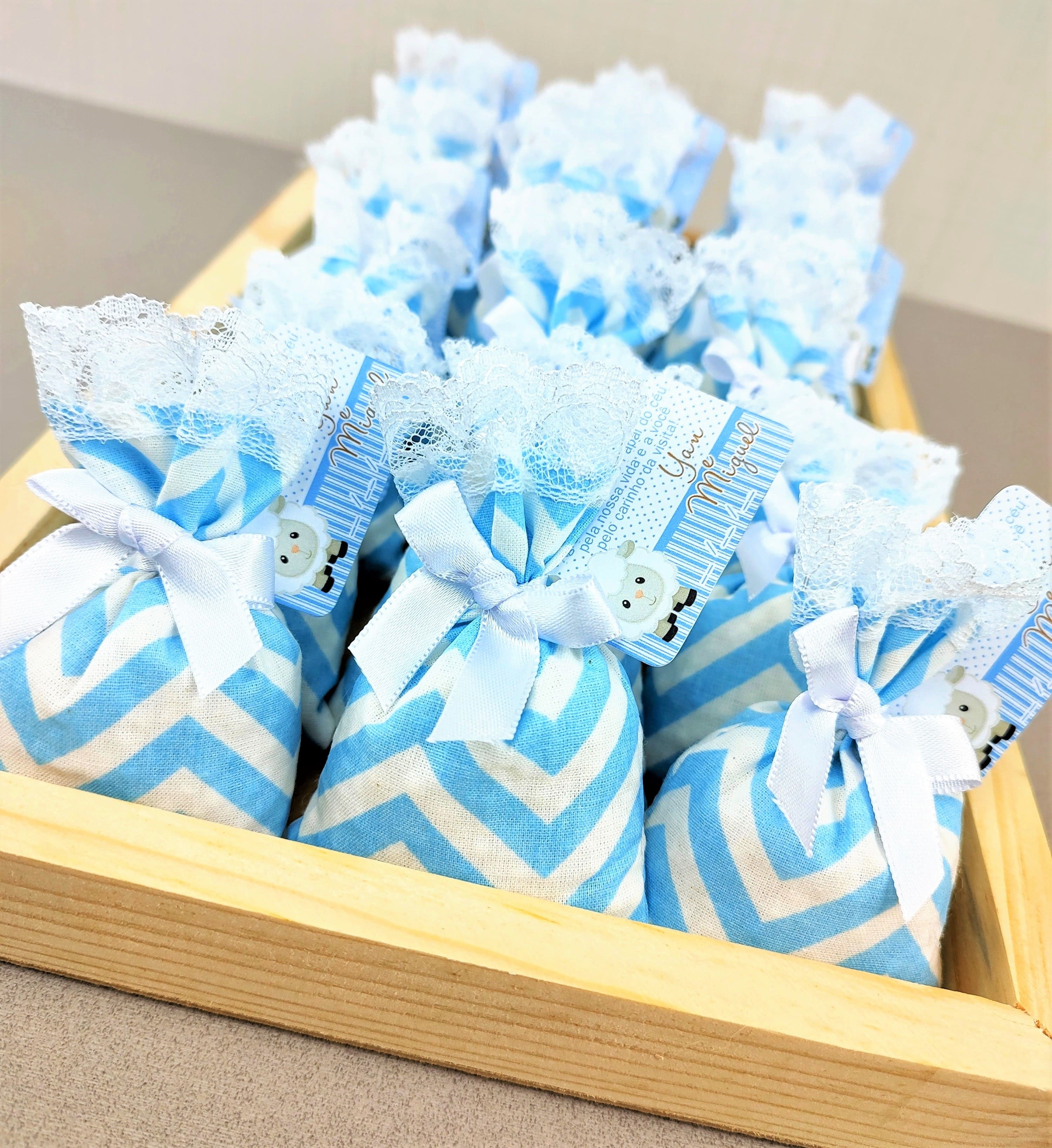 lembrança maternidade menino tecido