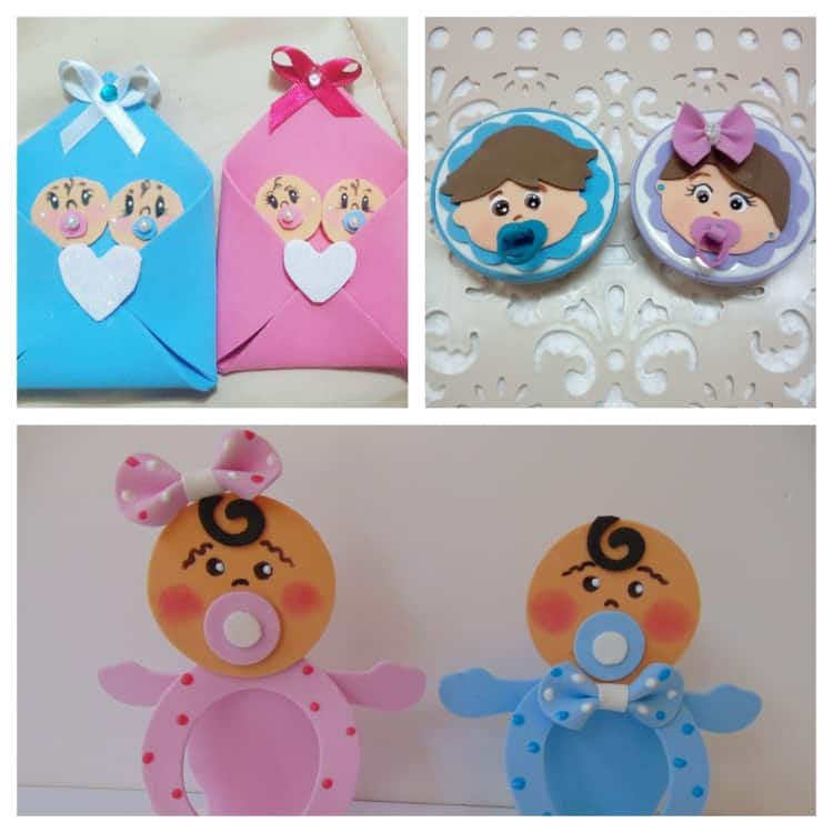 Top 10 Modelos de Lembrancinhas de EVA Criativas para Chá de Fraldas