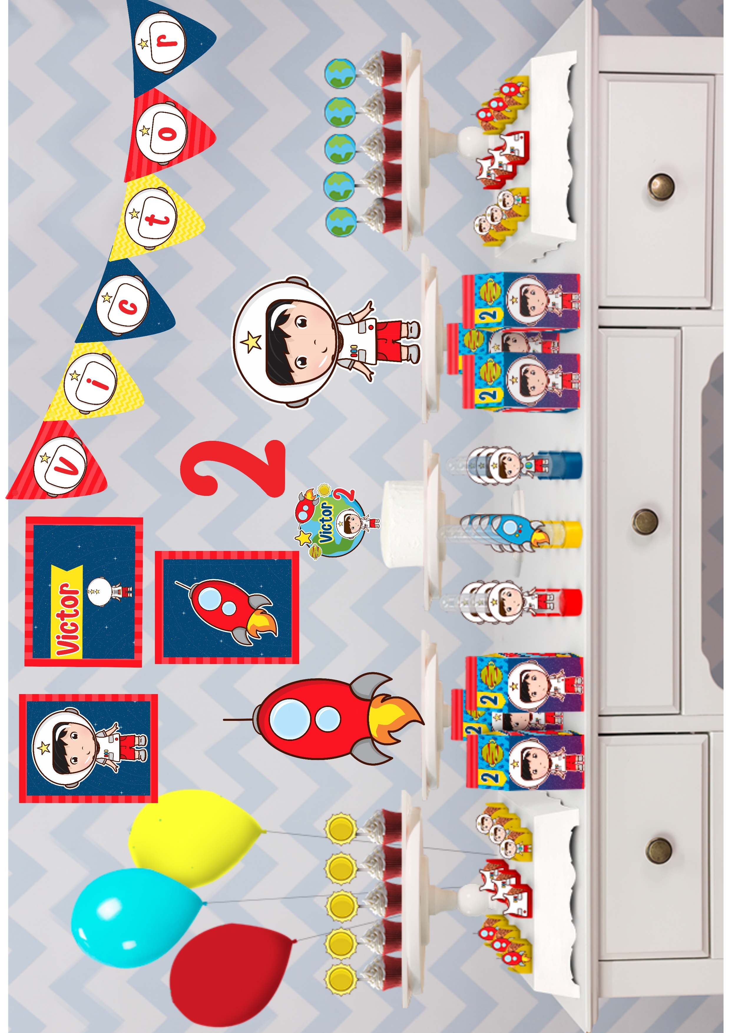 lembrancinha astronauta biscuit ou suculenta qual melhor