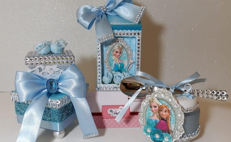 lembrancinha frozen biscuit ou eva qual melhor