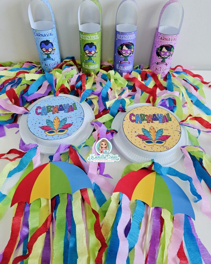 lembrancinha carnaval musical educação infantil
