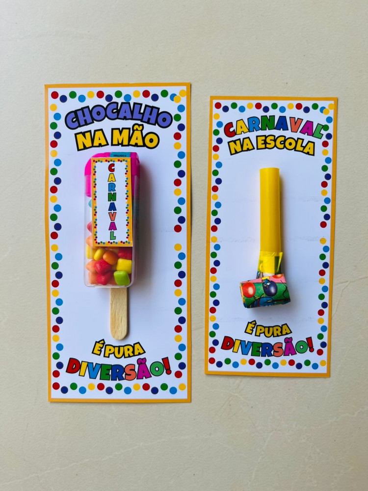 lembrancinha carnaval para pré-escola