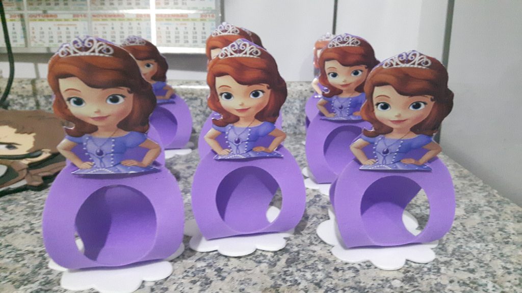 como fazer porta bombom eva princesa sofia passo a passo