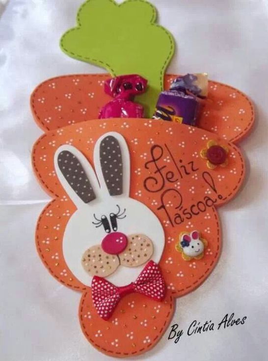 lembrancinha de páscoa em eva coelho