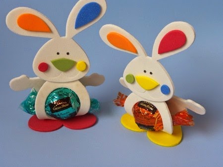 lembrancinha de páscoa em eva porta bombom