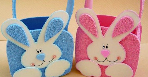 lembrancinha de pascoa em eva com molde