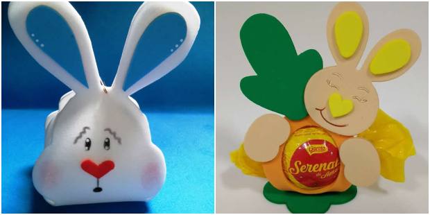 molde porta bombom coelho pascoa eva