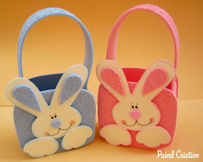 lembrancinha de pascoa em eva vs feltro