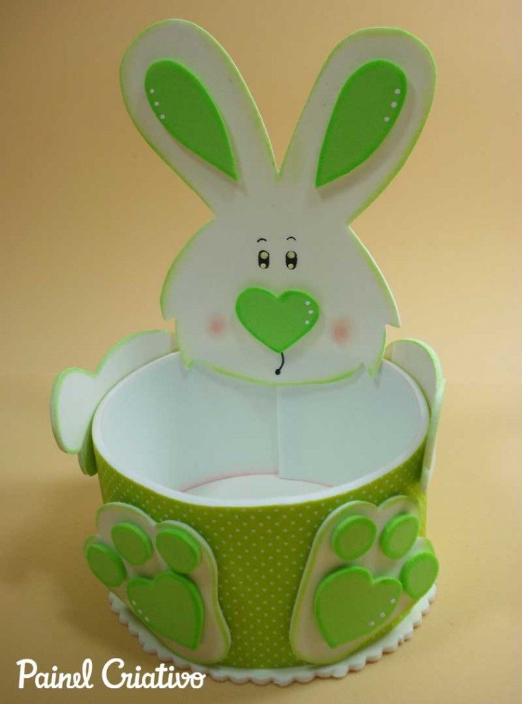 lembrancinha de pascoa em eva vs feltro