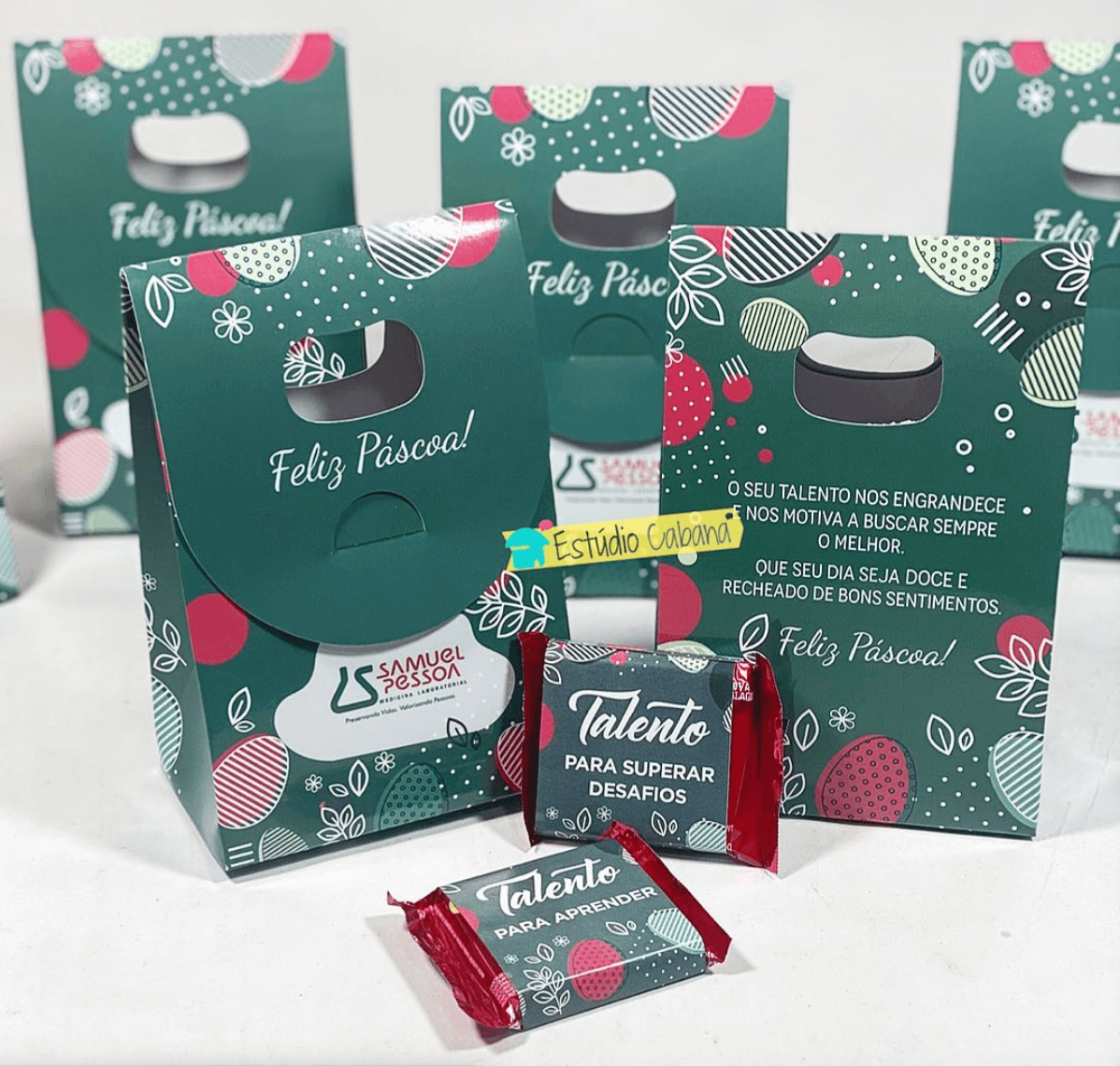 lembrancinha de páscoa porta talento