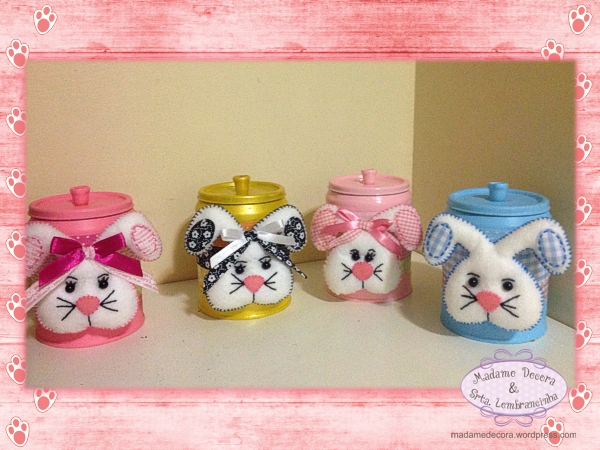 lembrancinha de páscoa tubete coelho