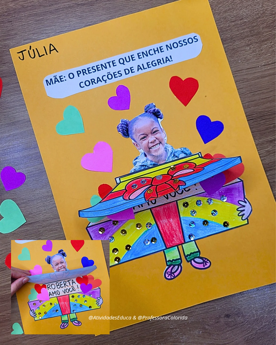 lembrancinha dia das mães com foto educação infantil