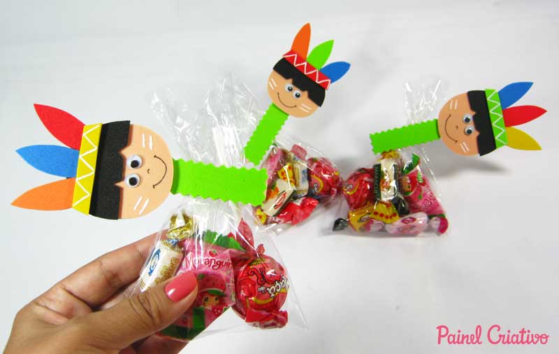 moldes lembrancinha dia do indio