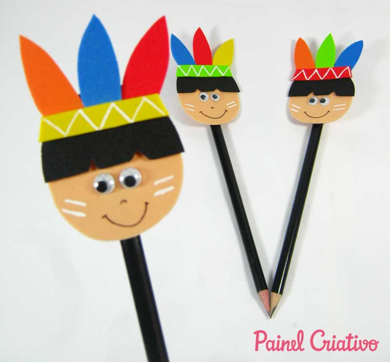 moldes lembrancinha dia do indio