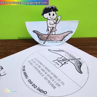 lembrancinha dia do indio para escola