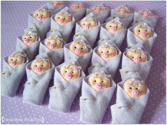 lembrancinha maternidade feltro