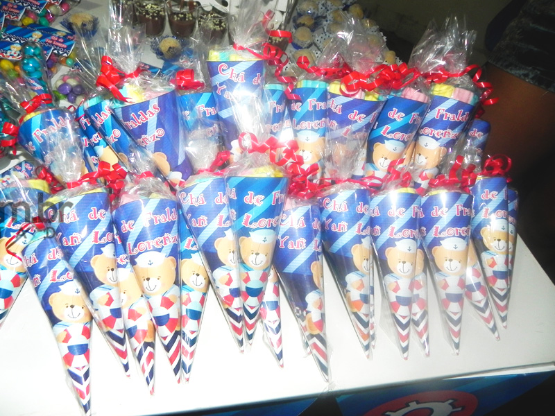 lembrancinhas de cha de bebe do ursinho marinheiro
