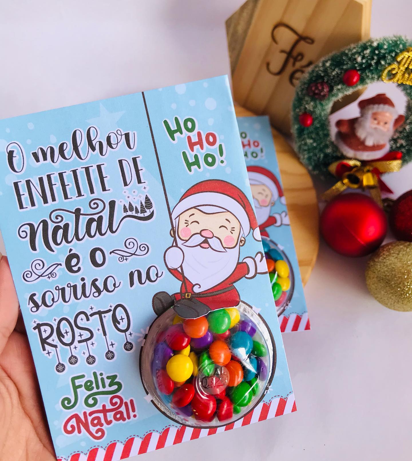 lembrancinha natal reciclavel vs comprada qual melhor