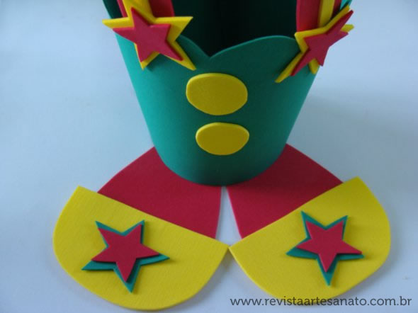 DIY: 5 Modelos de Lembrancinhas de Palhaço em EVA para Fazer em Casa
