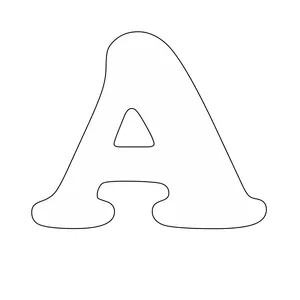 moldes de letras para educação infantil