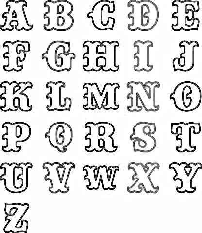 como fazer moldes de letras