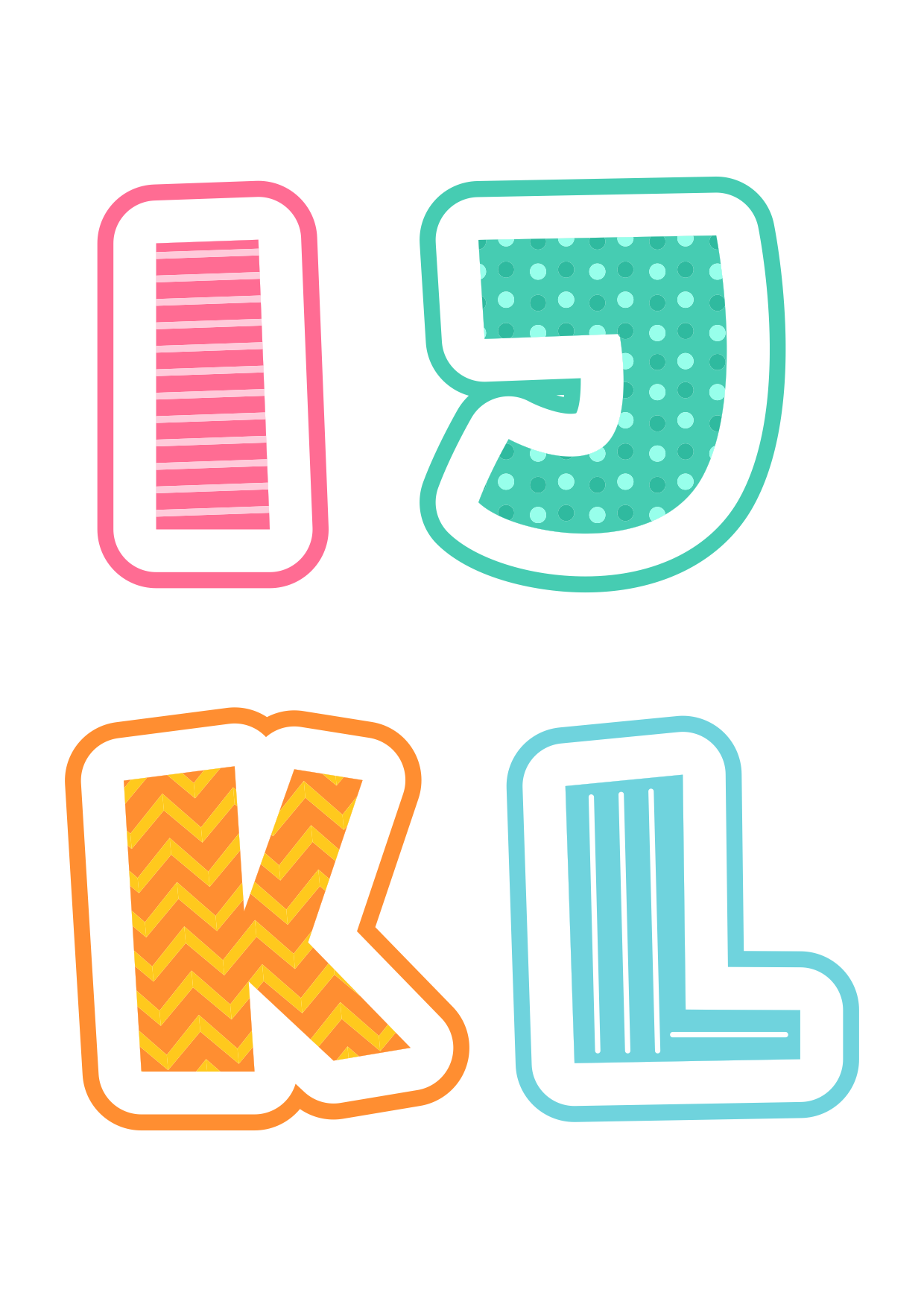 letras bonitas para imprimir separadas