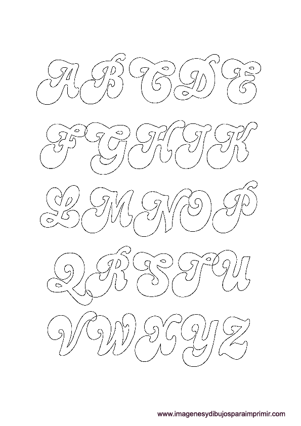 letras cursivas para imprimir