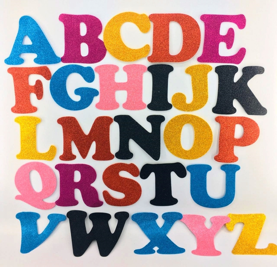 letras em e.v.a.