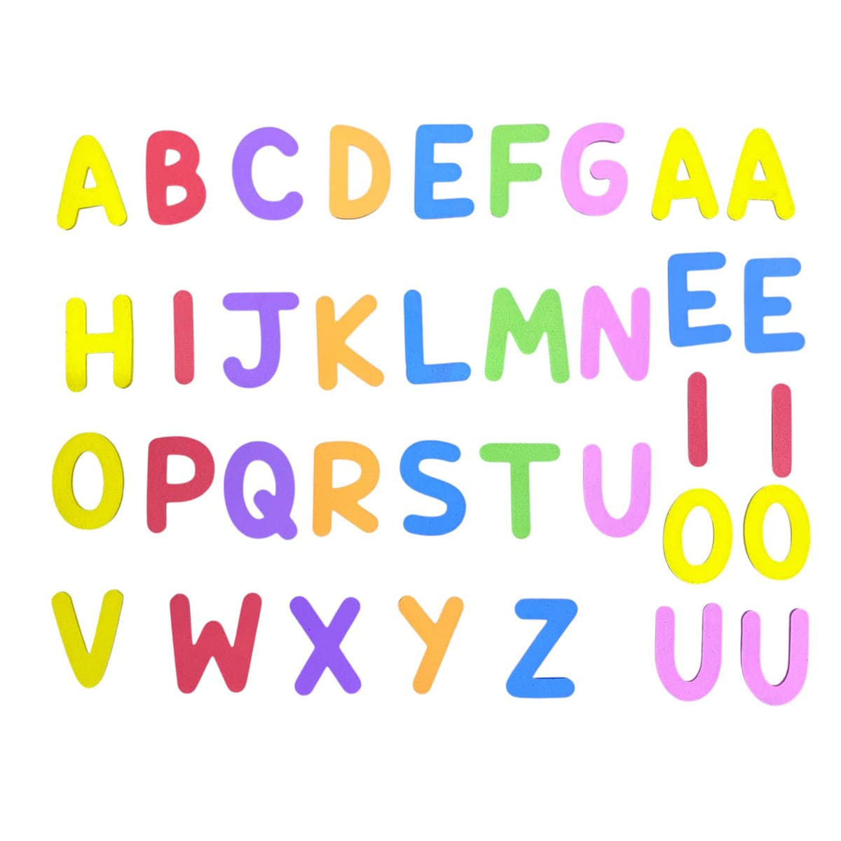 letras de e.v.a. para educação