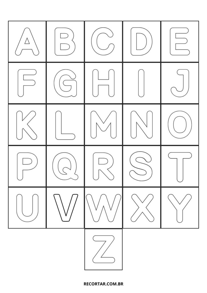 moldes de letras para artesanato