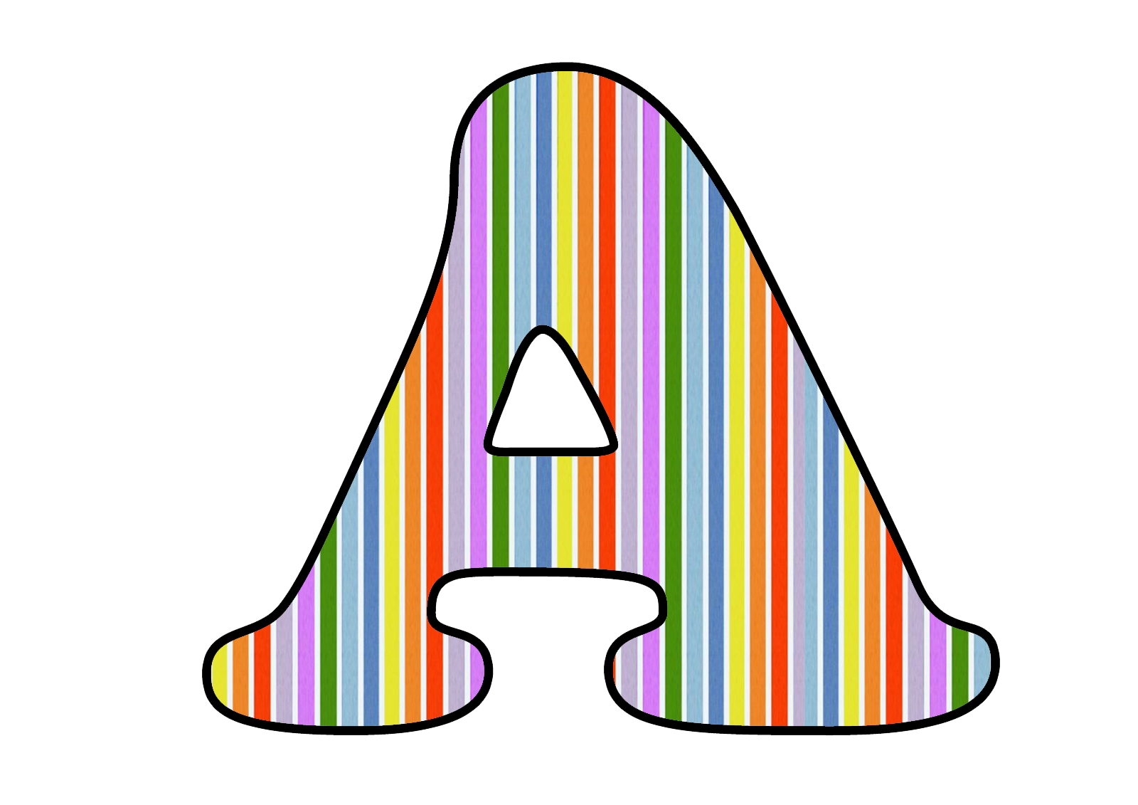 moldes de letras EVA para painel escolar