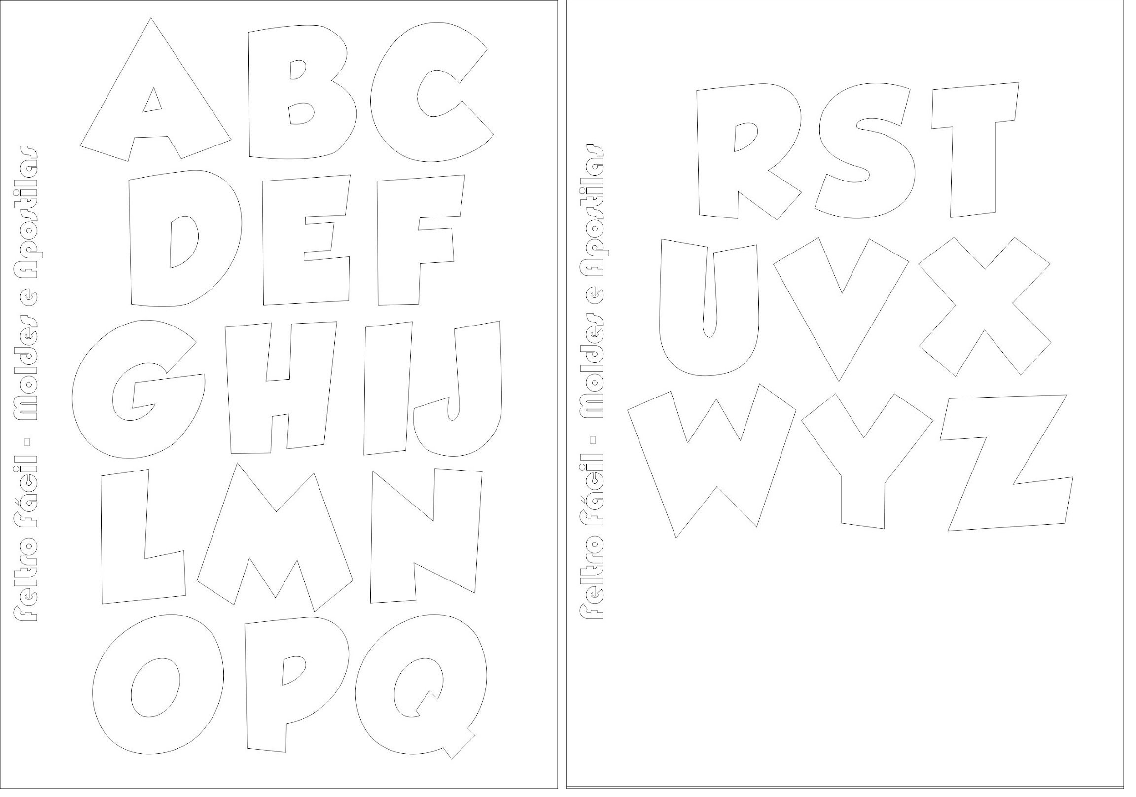 letras para EVA decoradas