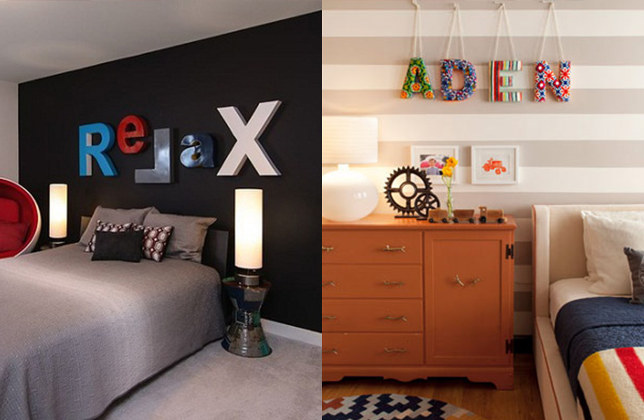 como evitar erros ao escolher letras decorativas quarto