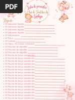 lista cha de fraldas pronta ou personalizada qual melhor