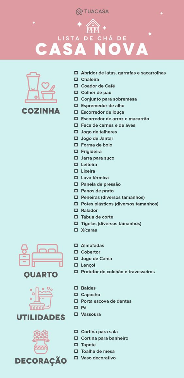 checklist chá de casa nova para imprimir